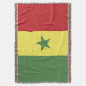 Senegalese vlag deken (Voorkant Verticaal)