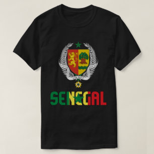Senegalese vlag en wapenschild t-shirt