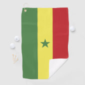 Senegalese vlag golfhanddoek (Insitu)