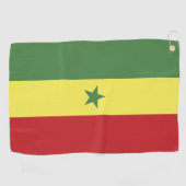 Senegalese vlag golfhanddoek (Horizontaal)