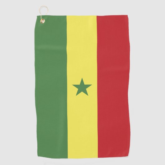Senegalese vlag golfhanddoek (Voorkant)