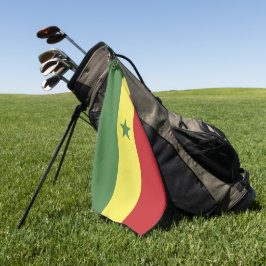 Senegalese vlag golfhanddoek