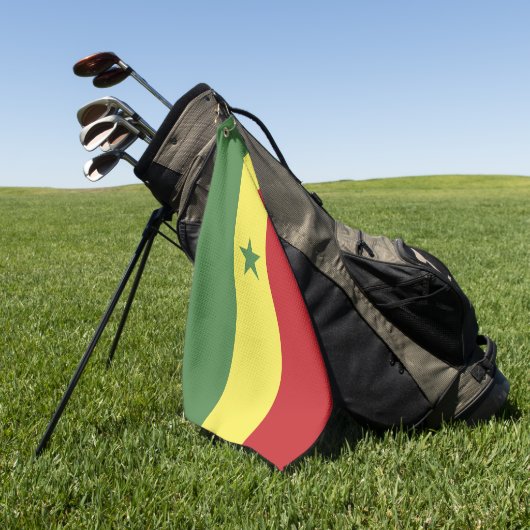 Senegalese vlag golfhanddoek (Groen)