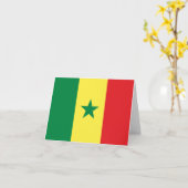 Senegalese vlag kaart (Gele Bloem)