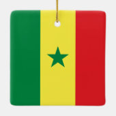 Senegalese vlag keramisch ornament (Achterkant)