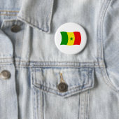 Senegalese Vlag Knop Ronde Button 5,7 Cm (In situ)