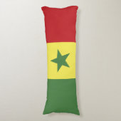 Senegalese vlag lichaamskussen (Voorkant Verticaal)