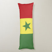 Senegalese vlag lichaamskussen (Achterkant (Verticaal))