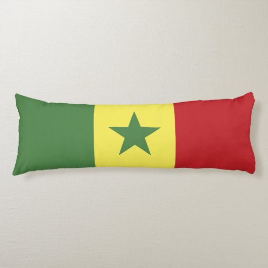 Senegalese vlag lichaamskussen (Voorkant)