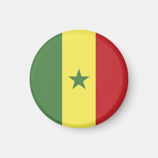 Senegalese vlag magneet (Voorkant)