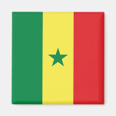 Senegalese vlag magneet (Voorkant)