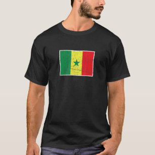 Senegalese vlag met Senegalese nationale colo T-shirt