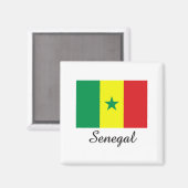 Senegalese vlag ontwerp magneet (Voorkant / Achterkant)