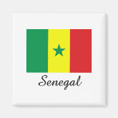 Senegalese vlag ontwerp magneet (Voorkant)