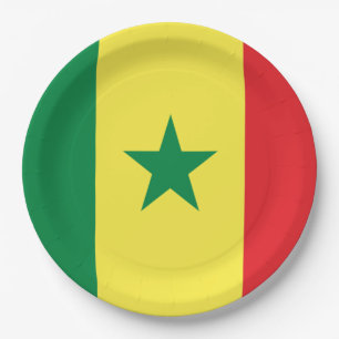 Senegalese vlag papieren bordje