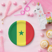 Senegalese vlag papieren bordje (Feest)
