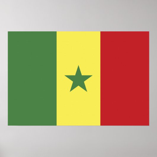 Senegalese vlag poster (Voorkant)