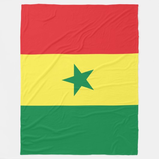 Senegalese vlag (Senegal) Fleece Deken (Voorkant)