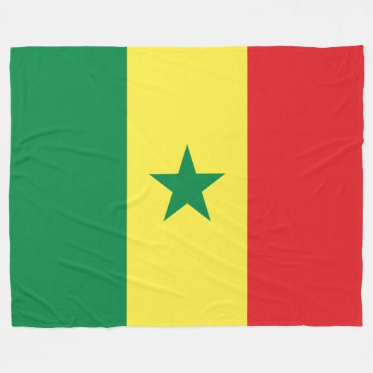 Senegalese vlag (Senegal) Fleece Deken (Voorkant (Horizontaal))
