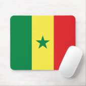 Senegalese vlag (Senegal) Muismat (Met muis)