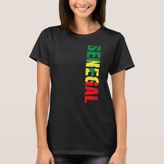 Senegalese Vlag Senegal Premium T-shirt (Voorkant)