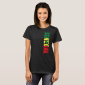 Senegalese Vlag Senegal Premium T-shirt (Voorkant volledig)