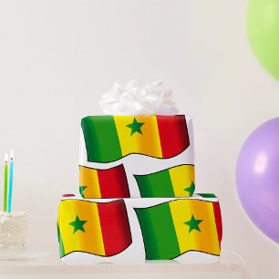 Senegalese vlag Senegalese trots Groen Geel Rood Cadeaupapier