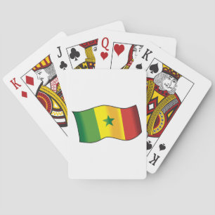 Senegalese vlag Senegalese trots Groen Geel Rood Pokerkaarten