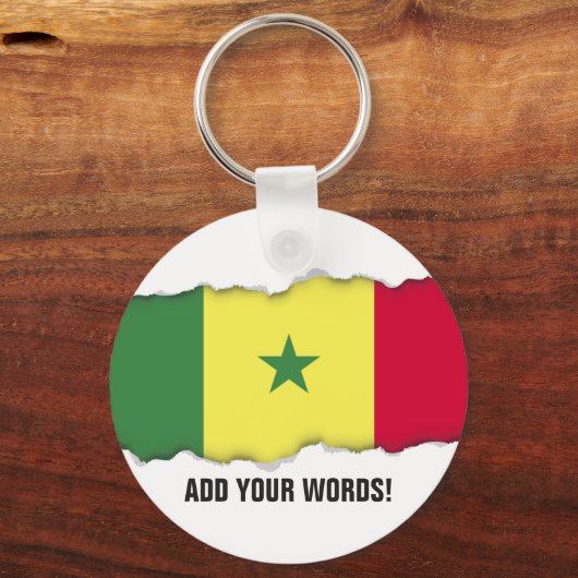 Senegalese vlag sleutelhanger (Voorkant)