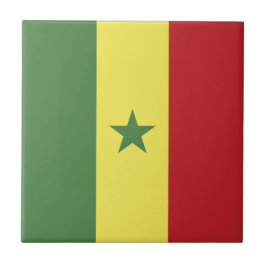 Senegalese vlag tegeltje