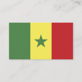 Senegalese vlag visitekaartje (Voorkant)