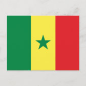 Senegalese vlag, vlag van Senegal Briefkaart (Voorkant)