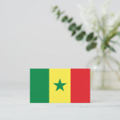 Senegalese vlag, vlag van Senegal Visitekaartje (Staand voorkant)