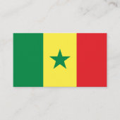 Senegalese vlag, vlag van Senegal Visitekaartje (Voorkant)