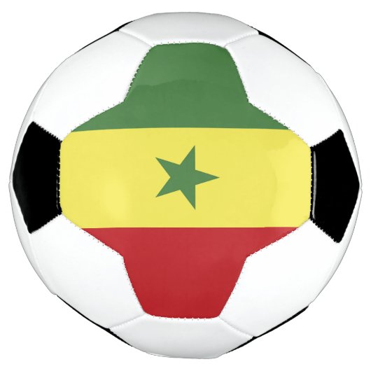 Senegalese vlag voetbal (Gedraaid)