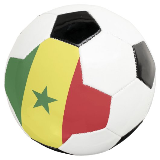 Senegalese vlag voetbal (Drie kwart)