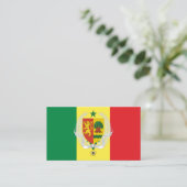 Senegalese Vlag & Wapen, Vlag van Senegal Visitekaartje (Staand voorkant)
