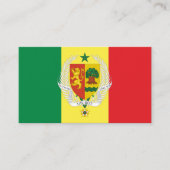 Senegalese Vlag & Wapen, Vlag van Senegal Visitekaartje (Voorkant)