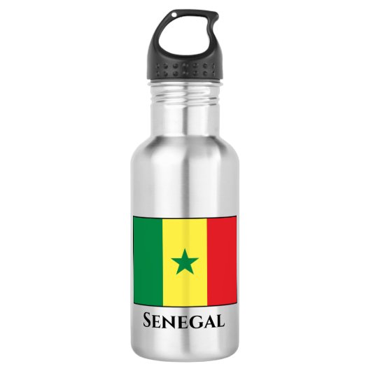 Senegalese vlag waterfles  (Voorkant)
