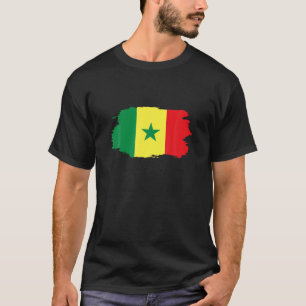 Senegalese vlagpatriottische Senegalese sportsport T-shirt