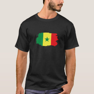Senegalese vlagpatriottische Senegalese sportsport T-shirt