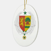 Senegalese wapenstilstand keramisch ornament (Links)