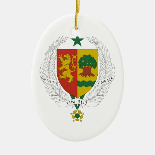 Senegalese wapenstilstand keramisch ornament (Voorkant)