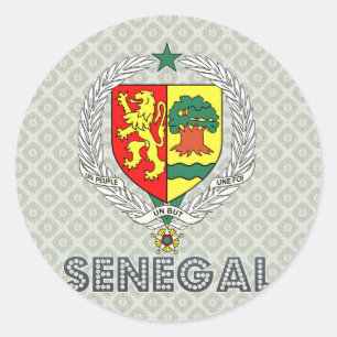 Senegalese wapenstilstand ronde sticker