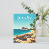 Senga Bay Malawi Briefkaart (Staand voorkant)