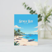 Senga Bay-strand Malawi Briefkaart (Staand voorkant)