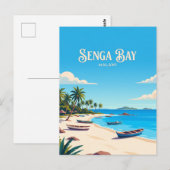Senga Bay-strand Malawi Briefkaart (Voorkant / Achterkant)