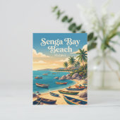 Senga Bay Strand Malawi Briefkaart (Staand voorkant)