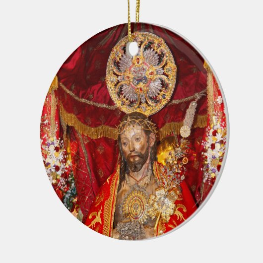 "Senhor Santo Cristo dos Milagres" Keramisch Ornament (Links)