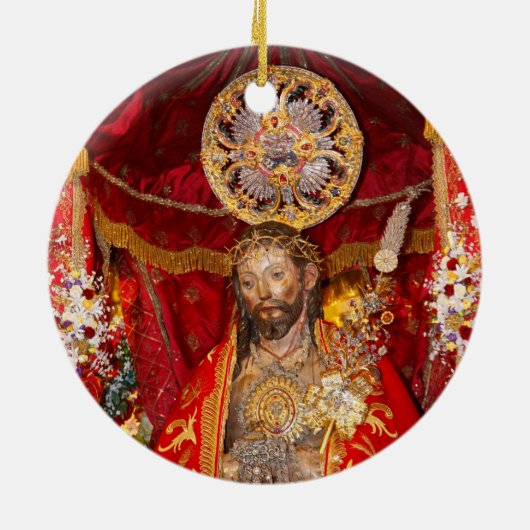 "Senhor Santo Cristo dos Milagres" Keramisch Ornament (Achterkant)